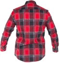 LPKF1XL Koszula flanelowa w kratę, czerwona, H:182-188, C:108-112, XL