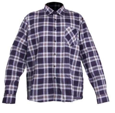 LPKF22XL Koszula flanelowa w kratę, granatowa, H:188-194, C:116-120, 2XL, LP LPKF22XL Koszula flanelowa w kratę, granatowa, H:188-194, C:116-120, 2XL, LP