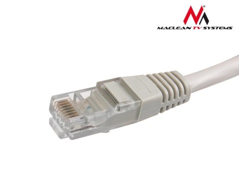 MCTV-657 Przewód, kabel patchcord UTP cat6 wtyk-wtyk 1 m szary Maclean MCTV-657 Przewód, kabel patchcord UTP cat6 wtyk-wtyk 1 m szary Maclean