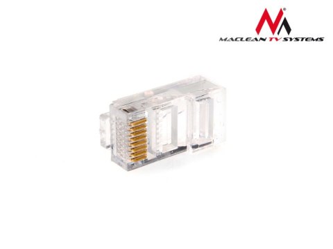 MCTV-662 Wtyk RJ45 8P8C 5e drut Maclean 100 sztuk MCTV-662 Wtyk RJ45 8P8C 5e drut Maclean 100 sztuk