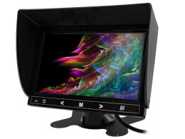 Monitor lcd 7cali hd z obsługą do 2 kamer 4pin 12v/24v